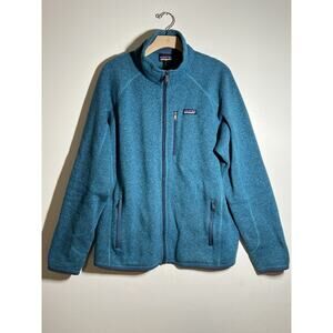Patagonia Men's EUC Teal Blue Full Zip Better Sweater Fleece Jacket Coat L